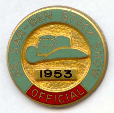 1935 Livestock Show Official Pin Image