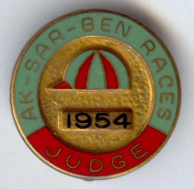 1954 Racing Judge Pin Image