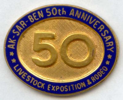 1977 Livestock Show Official Pin Image