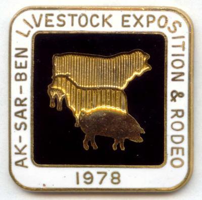 1978 Livestock Show Official Pin Image