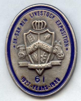 1988 Livestock Show Official Pin Image